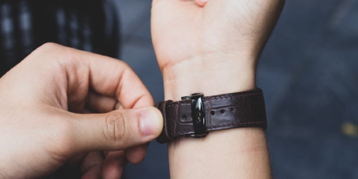 Heritela crocodile watch strap