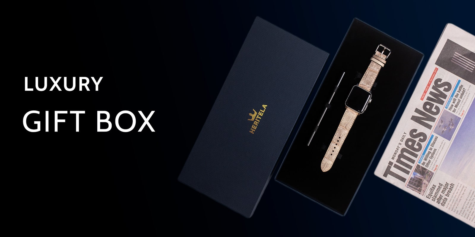 Luxury giftbox for watch straps by Heritela