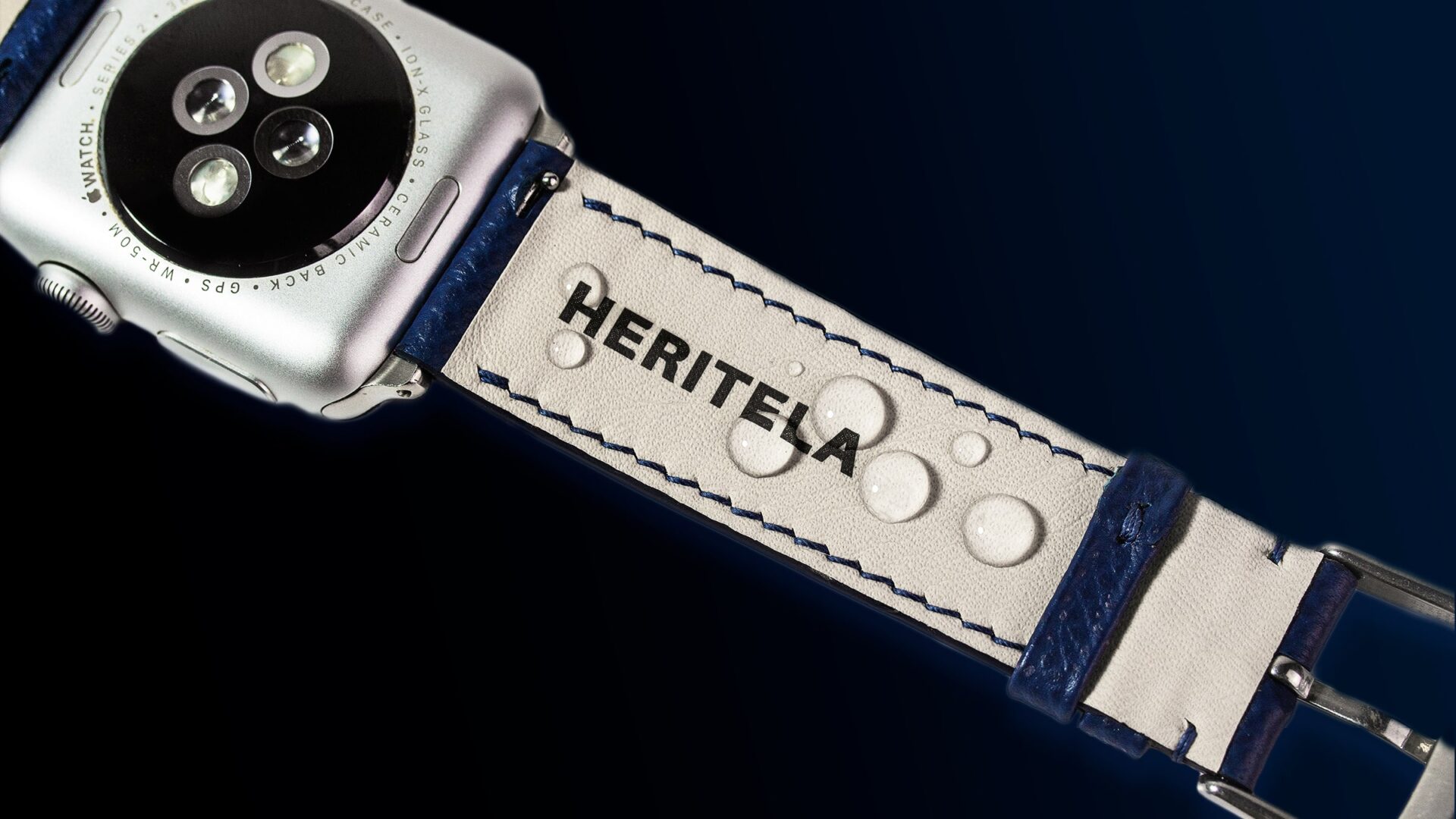 Sweat proof leather watch straps