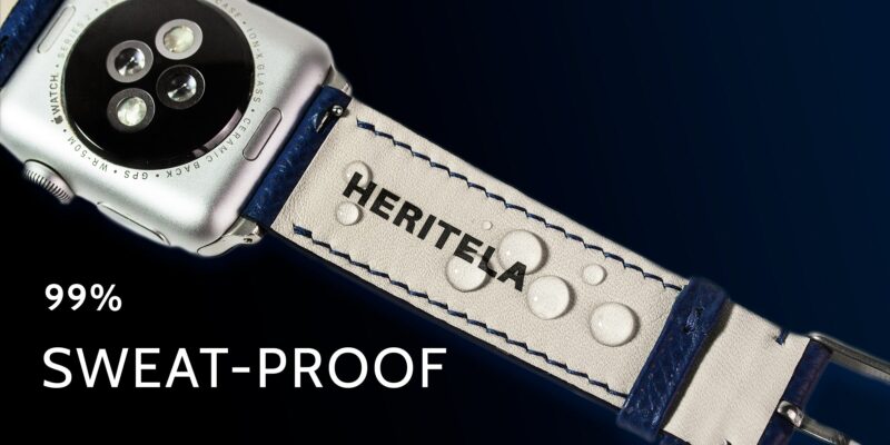 99% Sweat-proof leather watch straps by Heritela