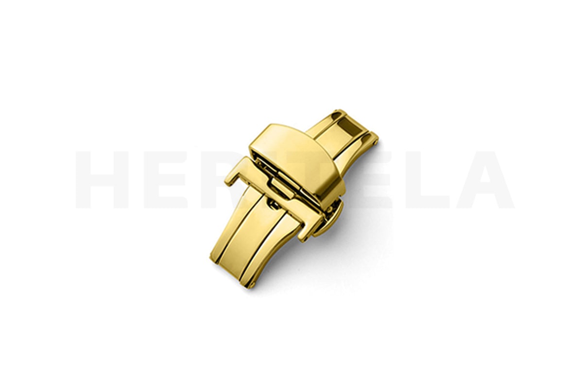 Watch straps buckle Deployment Clasp Gold