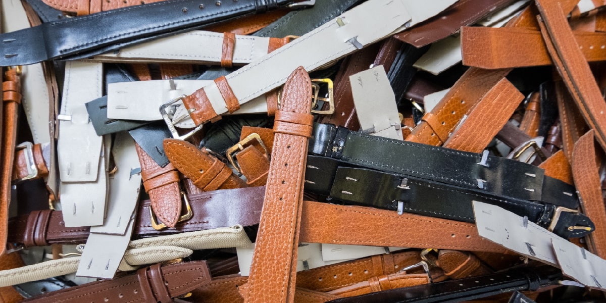 Leather watch straps collection