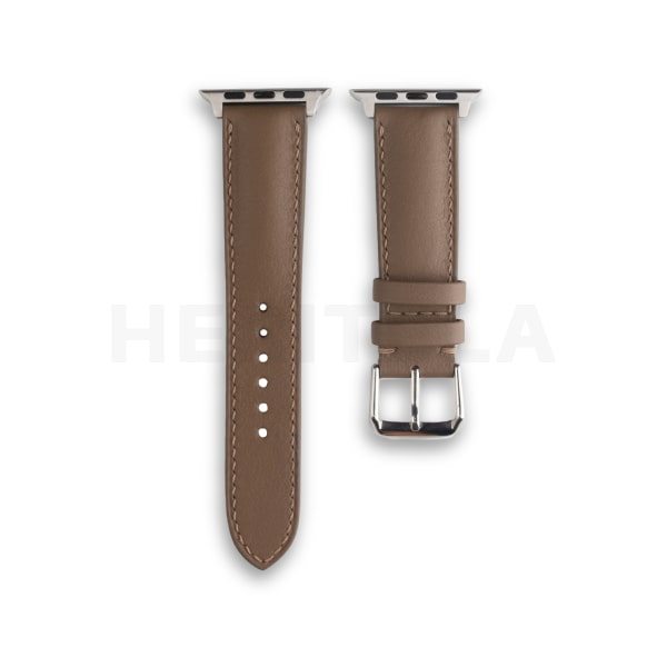 Swift leather watch straps Beige color by Heritela