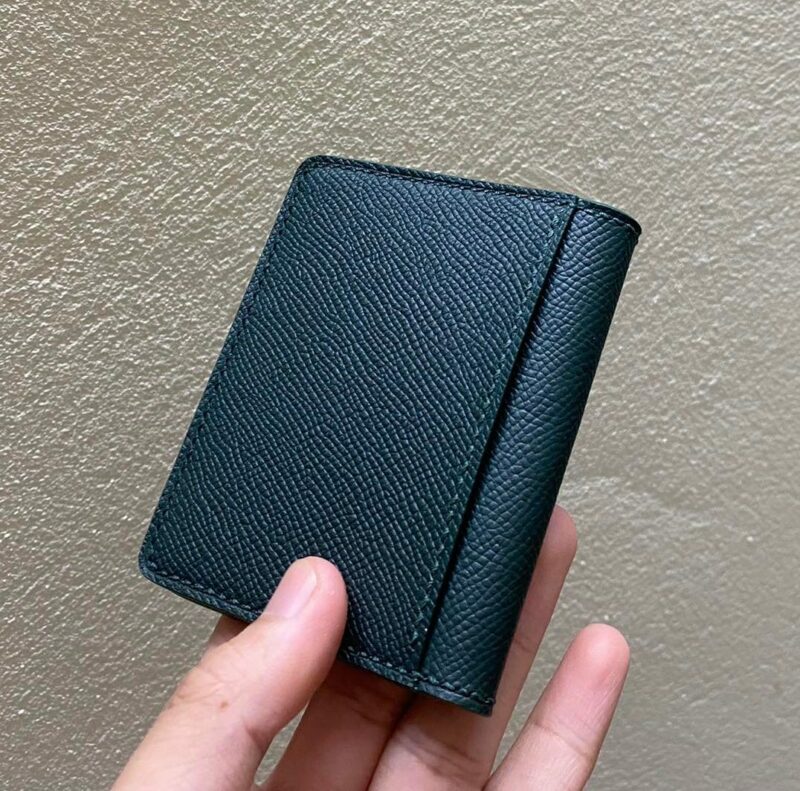 Epsom leather card wallets - Dark Green