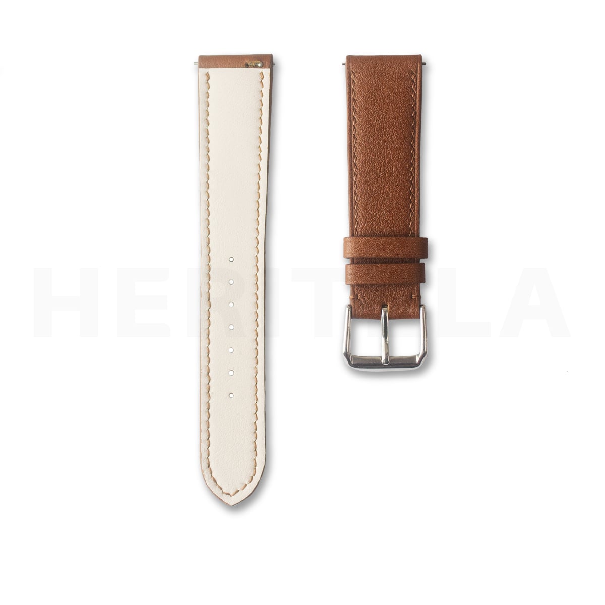 Italian leather watch straps light brown